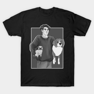 Nick Nelson - heartstopper Nellie And Henry B&W T-Shirt